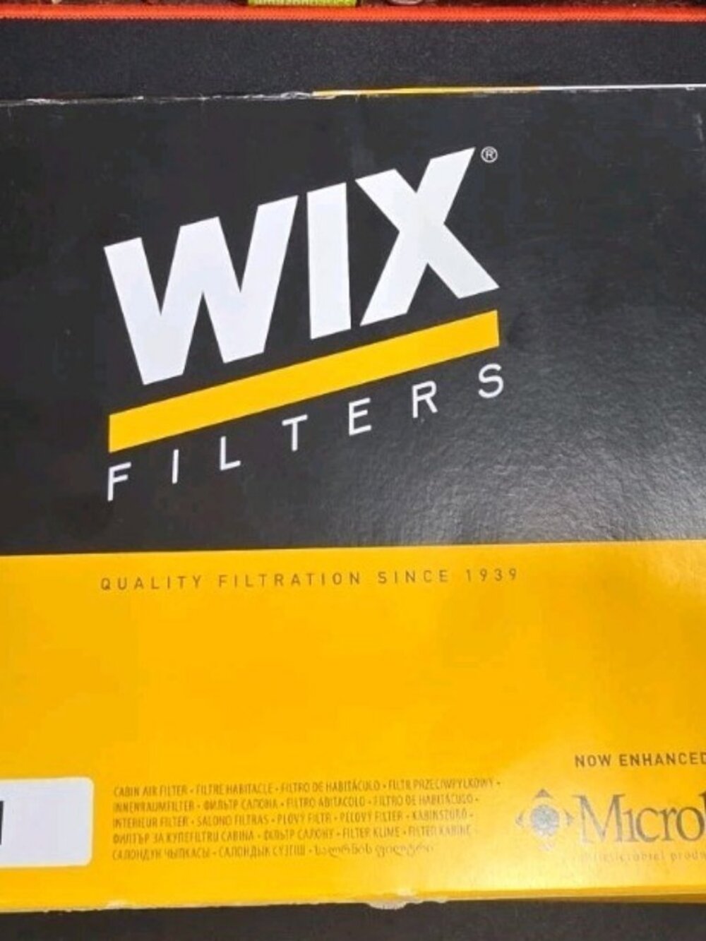 Wix Cabin Air Filter 24211 Enchanced With Microban